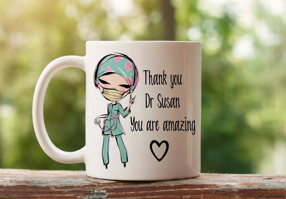 Personalised Doctor Mug Personalised Doctor Gift Thank You Doctor Nhs