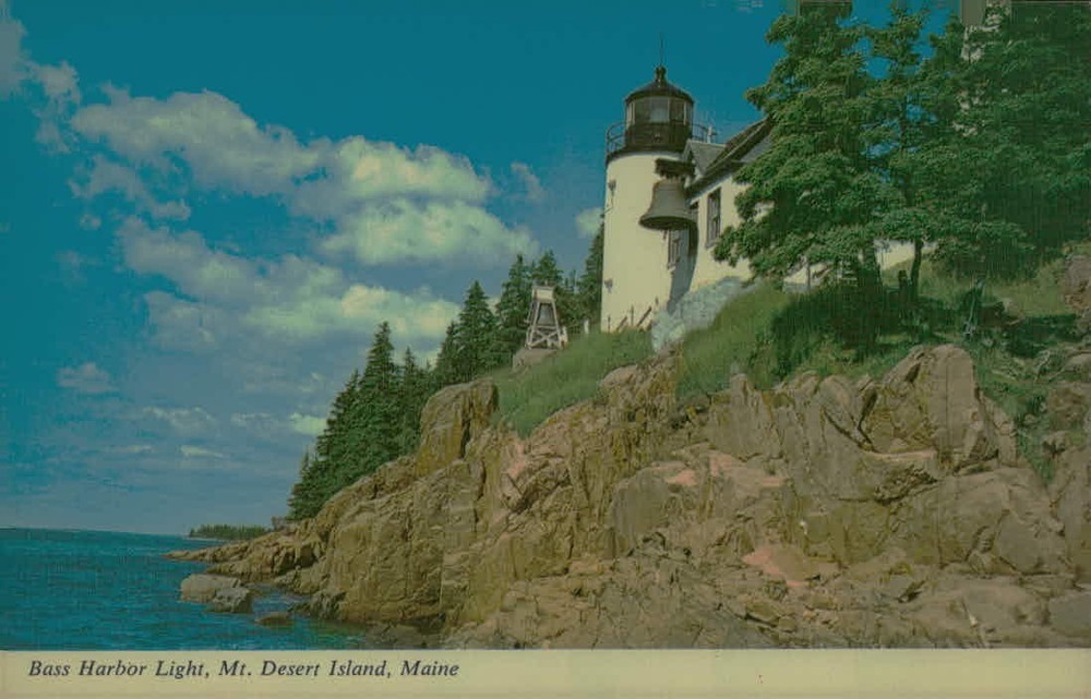 Bass Harbor Light Acadia National Park Maine Postcard Unposted Paul Knaut-image