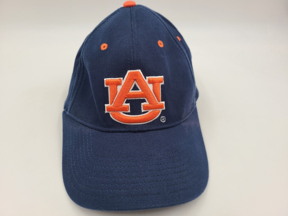 Auburn Tigers NCAA Flex Fitted Cap Blue for Men Women S-M