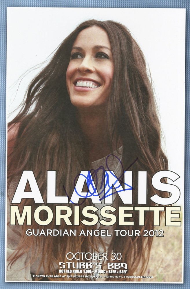 Alanis Morissette signed autographed concert poster