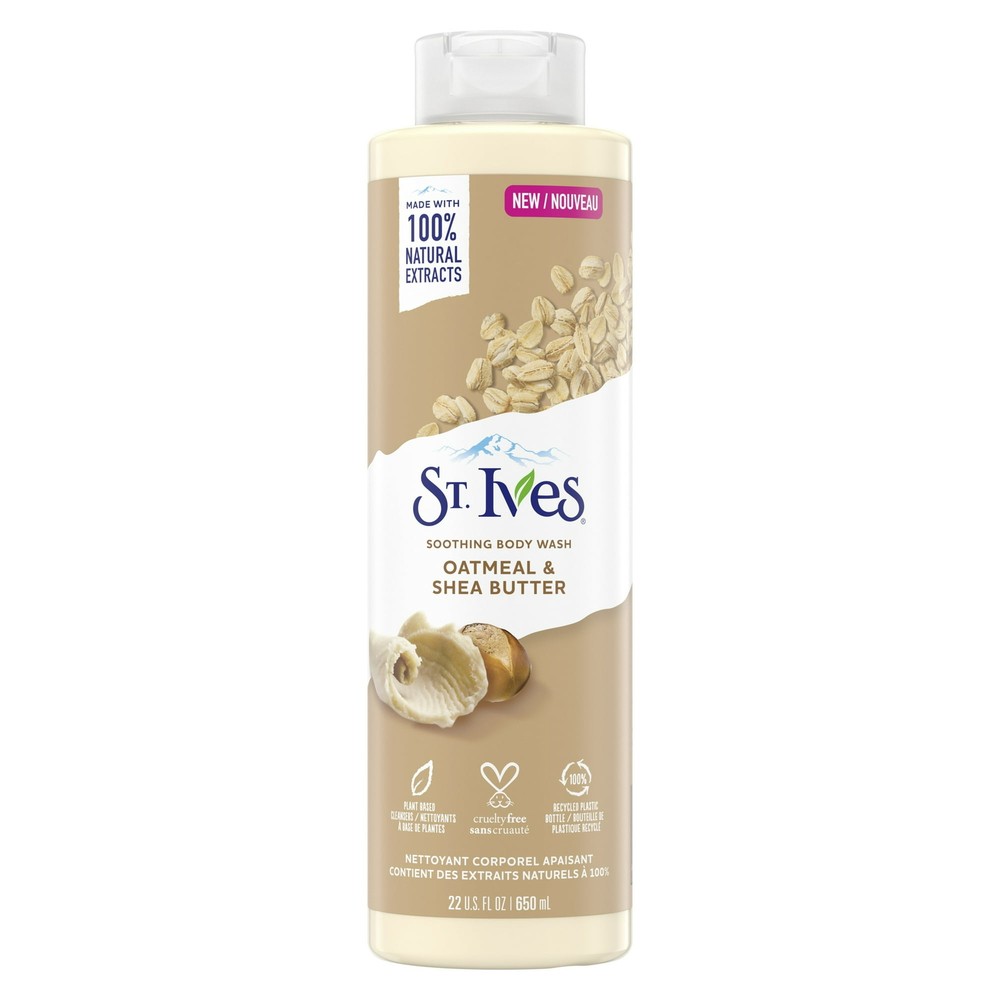 St. Ives Body Wash for Women Dry Skin Shower Gel for All Skin 22 fl oz