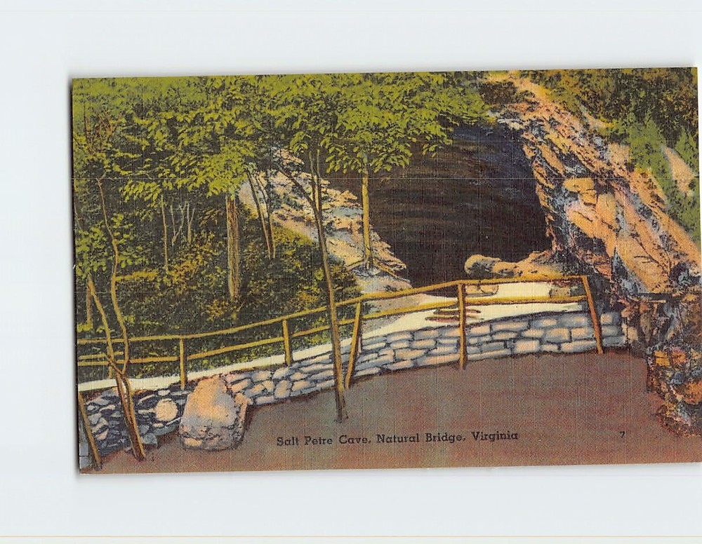 Postcard Salt Petre Cave, Natural Bridge, Virginia