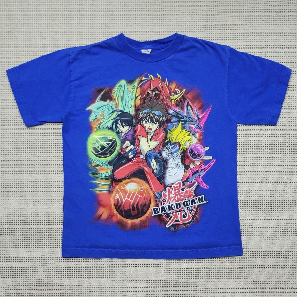 Vintage late y2k Bakugan Battle Brawler  anime official merch graphic tshirt