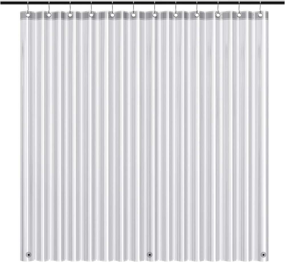 Lightweight PEVA Waterproof Shower Curtain Liner 72x72 Inches
