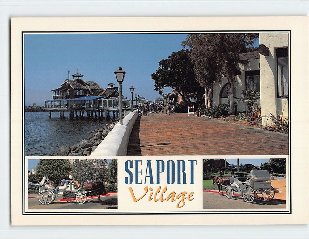 Postcard Seaport Village San Diego California USA