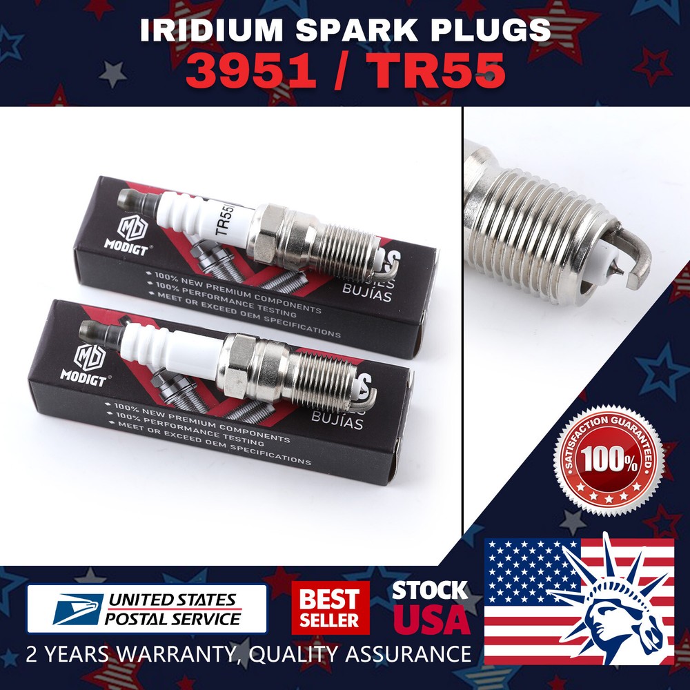 6pcs OEM 3951 Iraurita Spark Plugs for Buick Cadillac Chevy GMC Ford Mazda  
