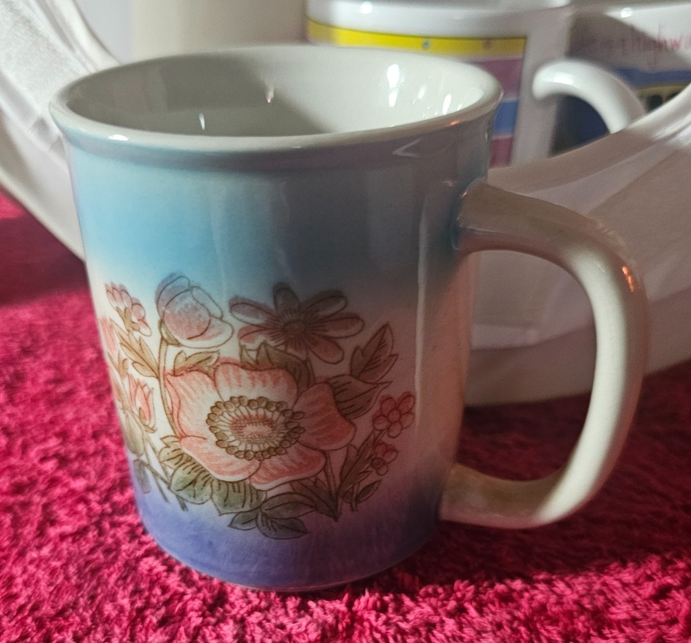 Coffee Mug -Flowers and Multi-color
