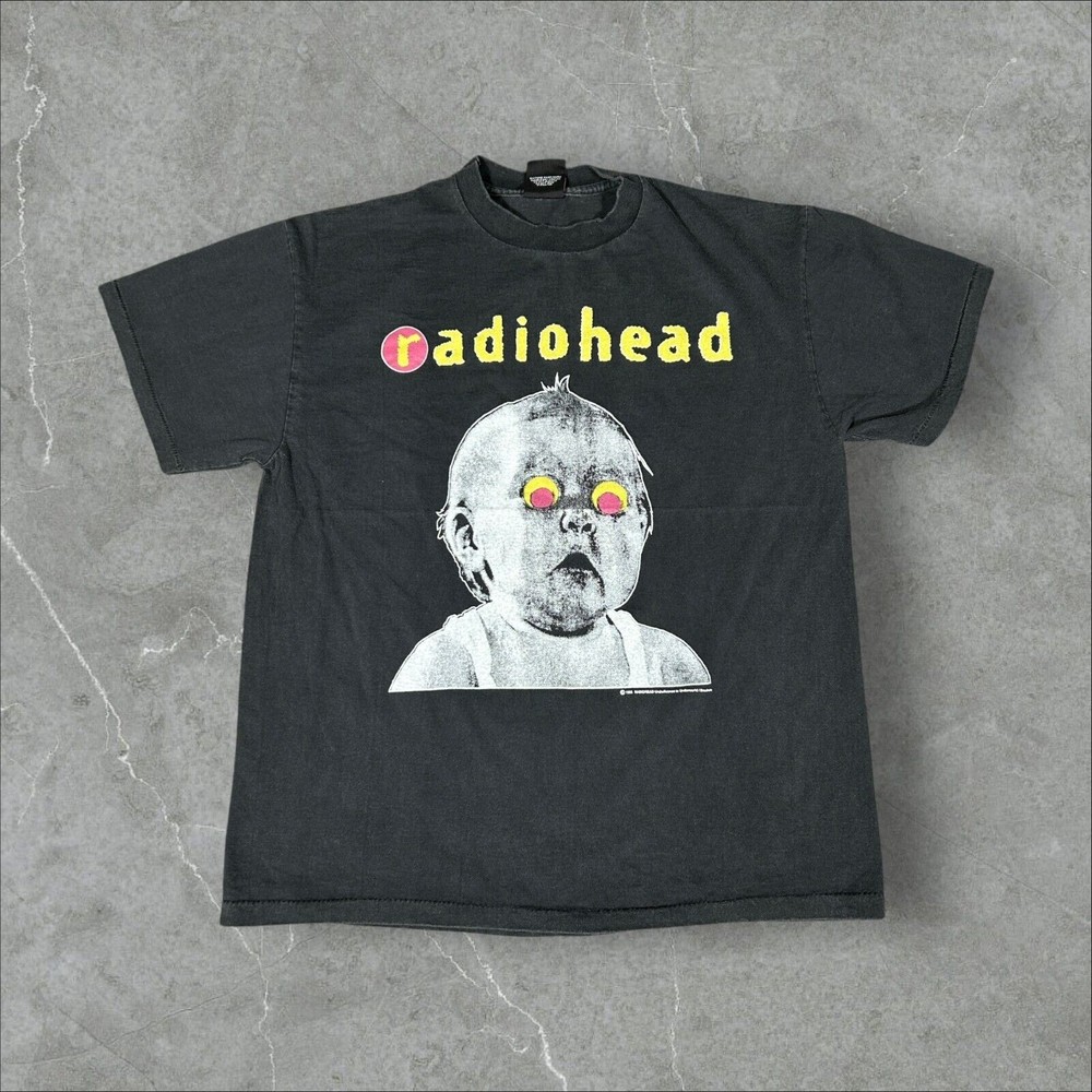 Vintage Radiohead Pablo Honey Tour Band Size Large Single Stitch Reprint T-Shirt
