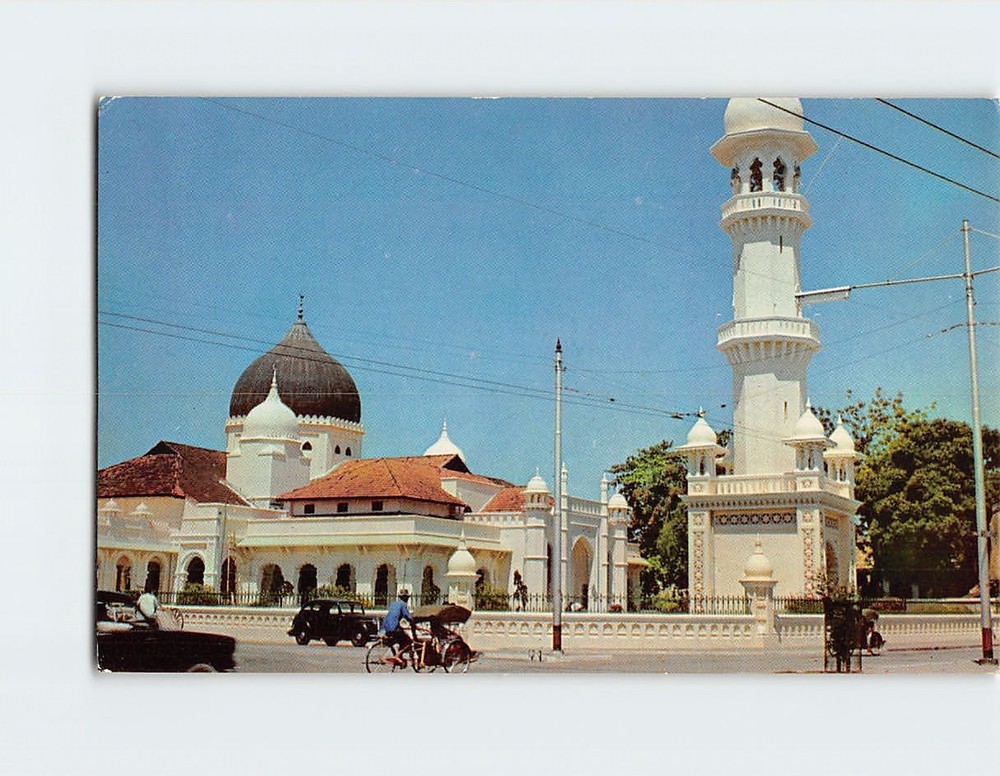 Postcard Kapitan Kling Mosque Penang Malaysia