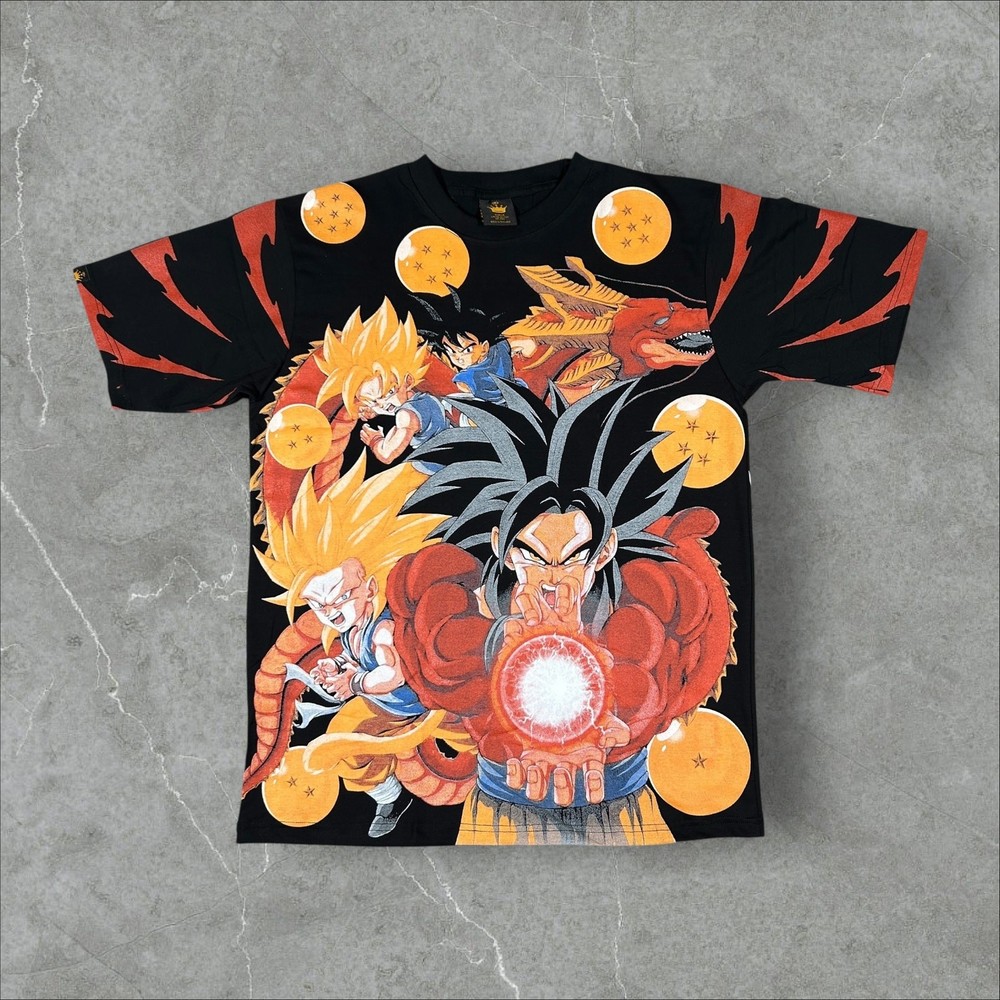 Dragon Ball Z GT Anime AOP All Over Print Size XL Goku Short Sleeve T-Shirt