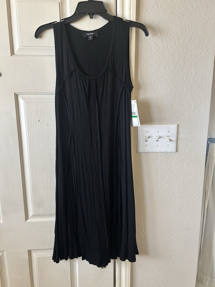 New With Tags Karen Kane Black Sleeveless Dress Size L
