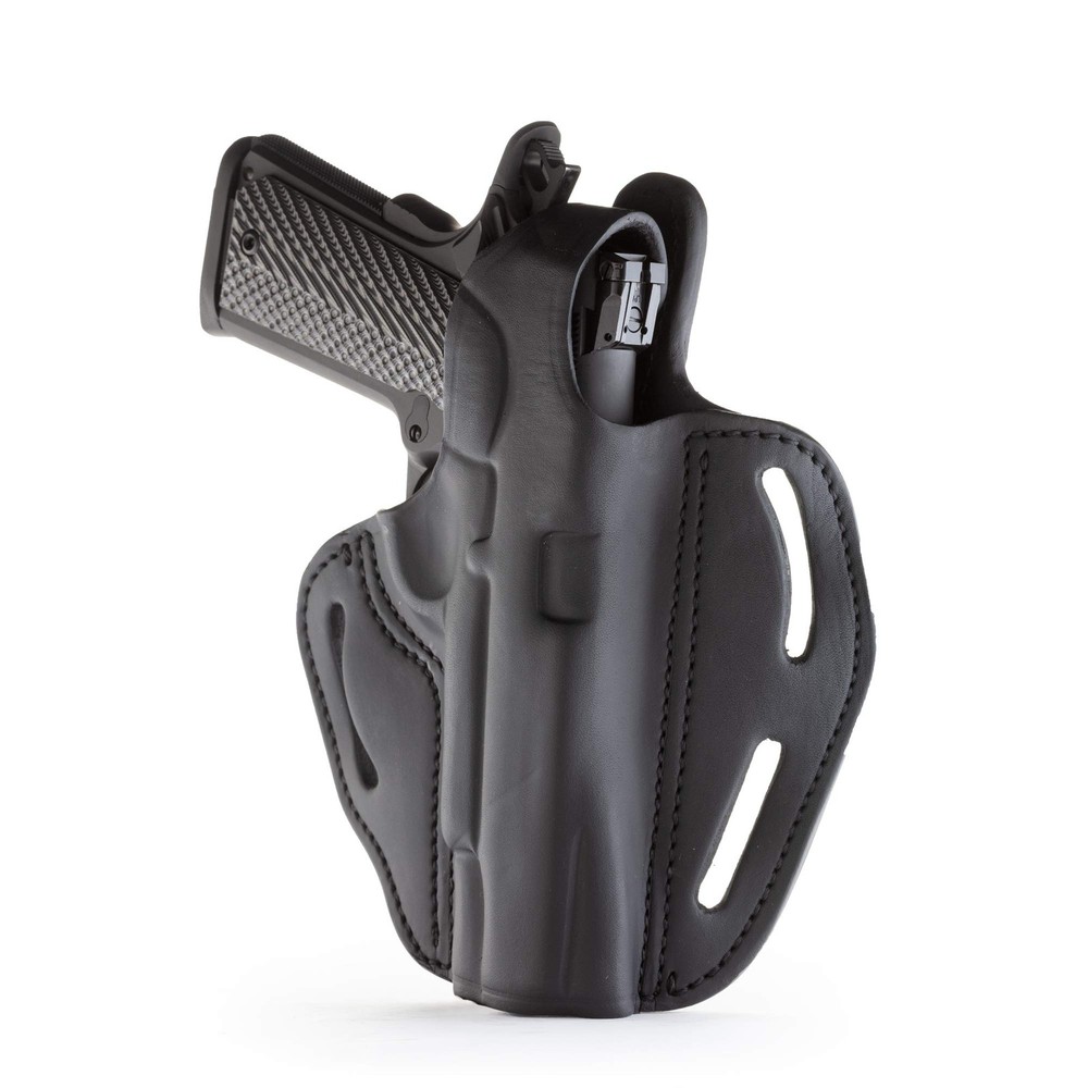 Leather Thumb Break OWB 1911 Holster for Belts - Cocked & Locked Carry  