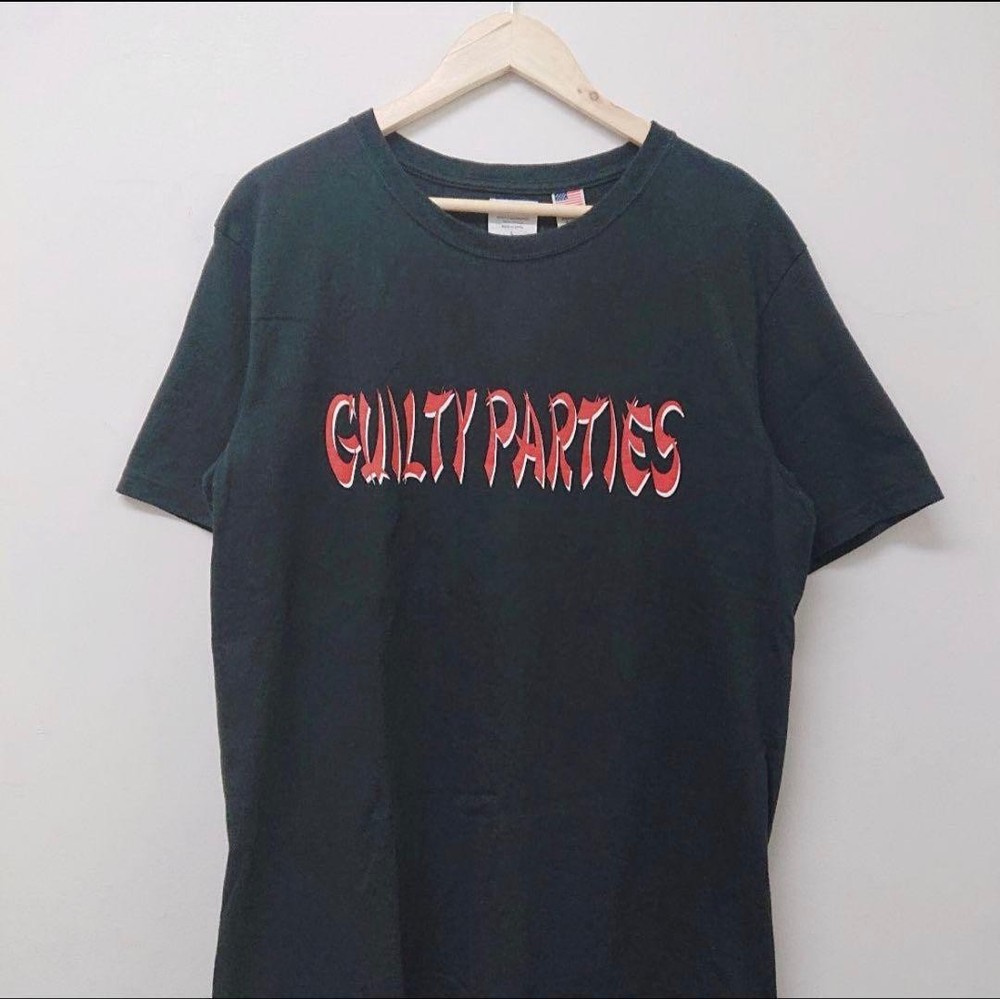 WACKO MARIA Japan Logo T-Shirt Black Size L Kung Fu Font Graphic Tee