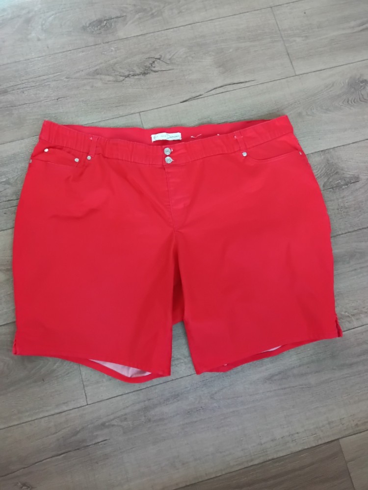 Est 1946 Denim Red Shorts Sz 26w