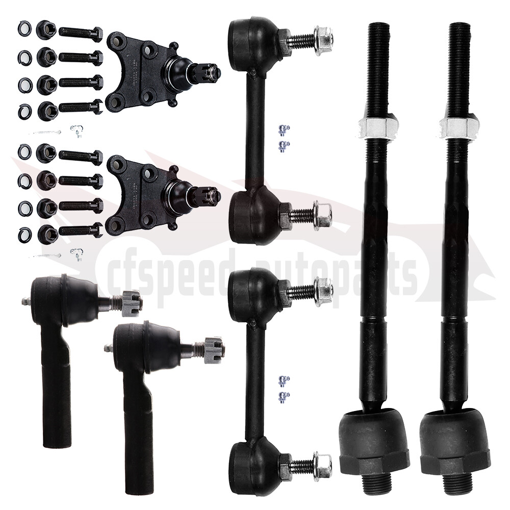 8pcs Front Suspension Kit for 2004-2006 Chevy Colorado - Ball Joints, Sway Bar Links, Tie Rod Ends
