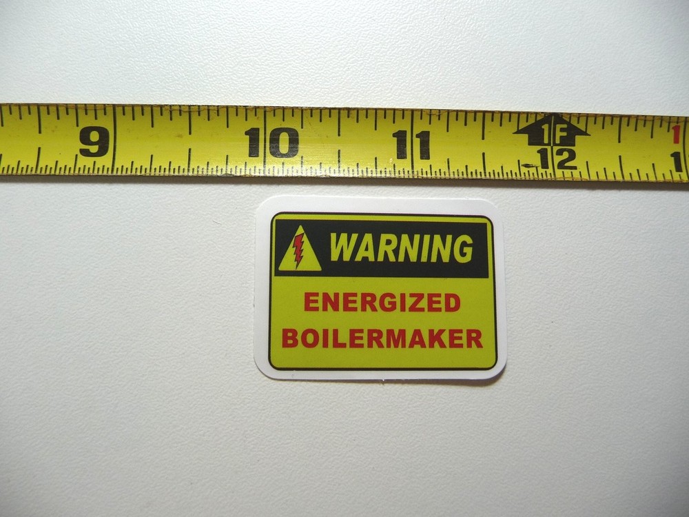 Energized Boilermaker Occupation Decal Sticker - High Voltage Warning