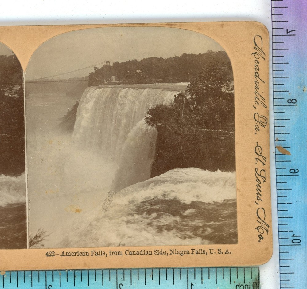 American Falls From Canadian Side Niagara Falls Keystone Stereoview