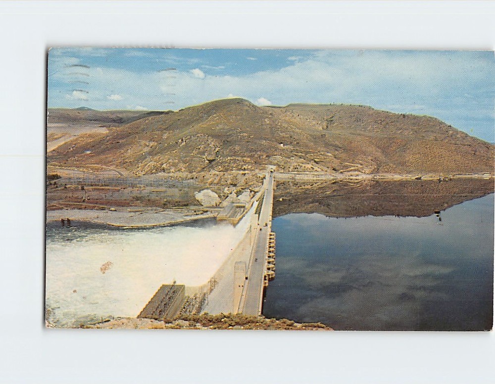 Postcard Grand Coulee Dam Washington USA