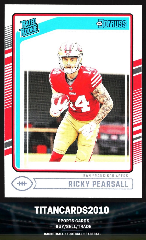 Ricky Pearsall 2024 Panini Donruss Rated Rookie RC San Francisco 49ers #318