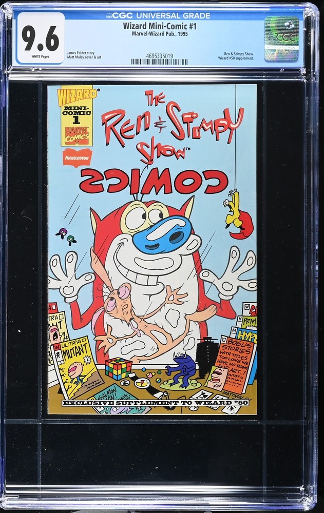 Wizard Mini-Comic 1 CGC 9.6  Ren & Stimpy Show Ashcan