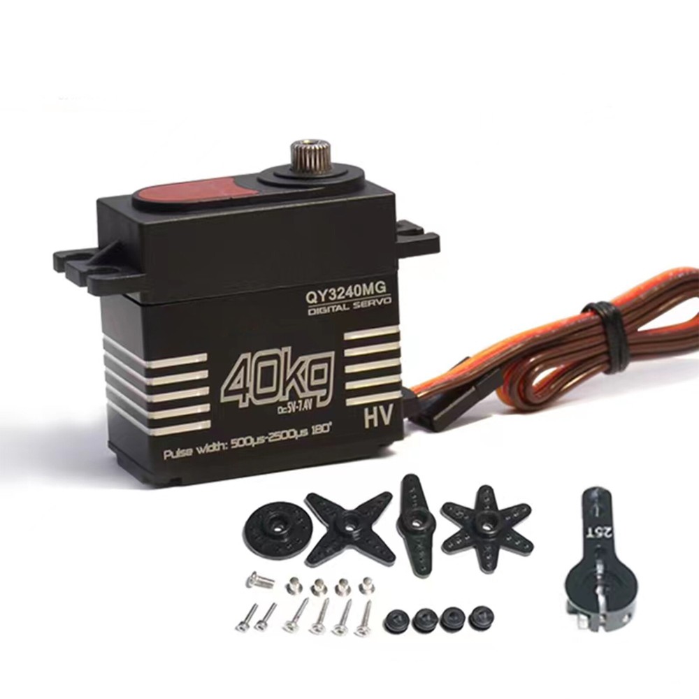 1/8 1/10 RC Car 40kg Metal Gear Digital Servo High Torque Steering Kit