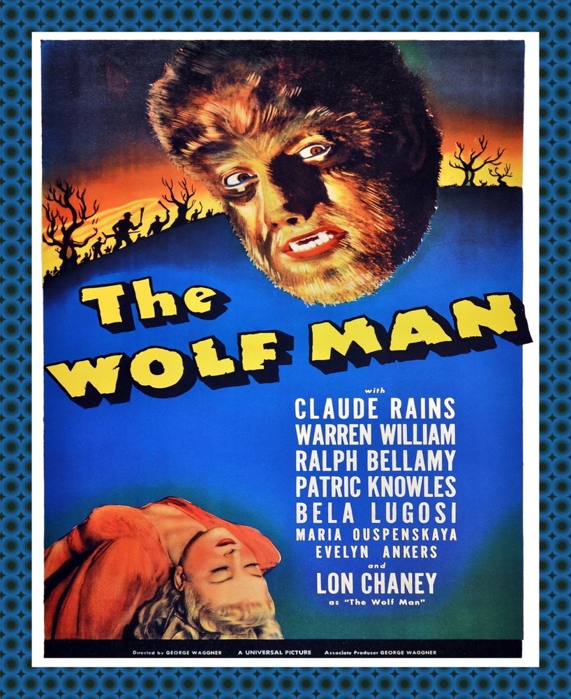 8531.Decoration movie Poster.Home Room wall art design.The Wolf Man Horror film