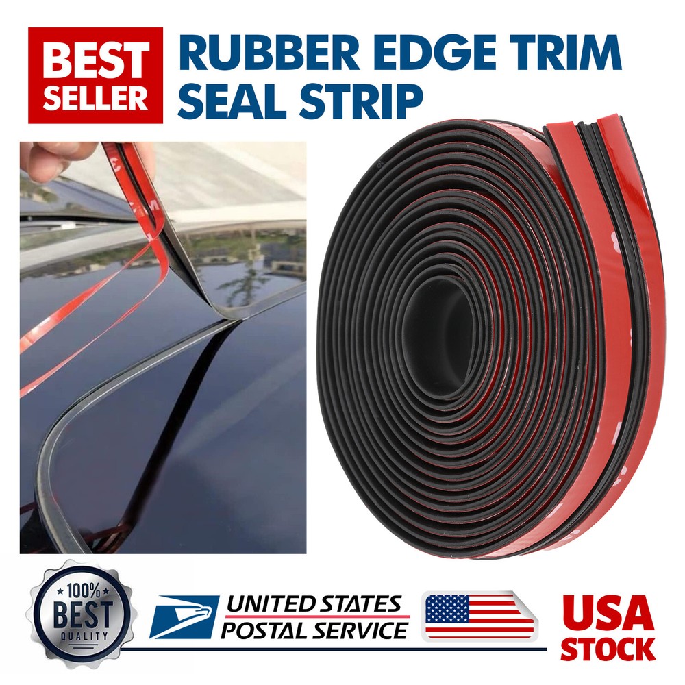 Seal Rubber Edge Strip Trim Hood Door Car Van 6M T-Shape Weatherstrip Moulding