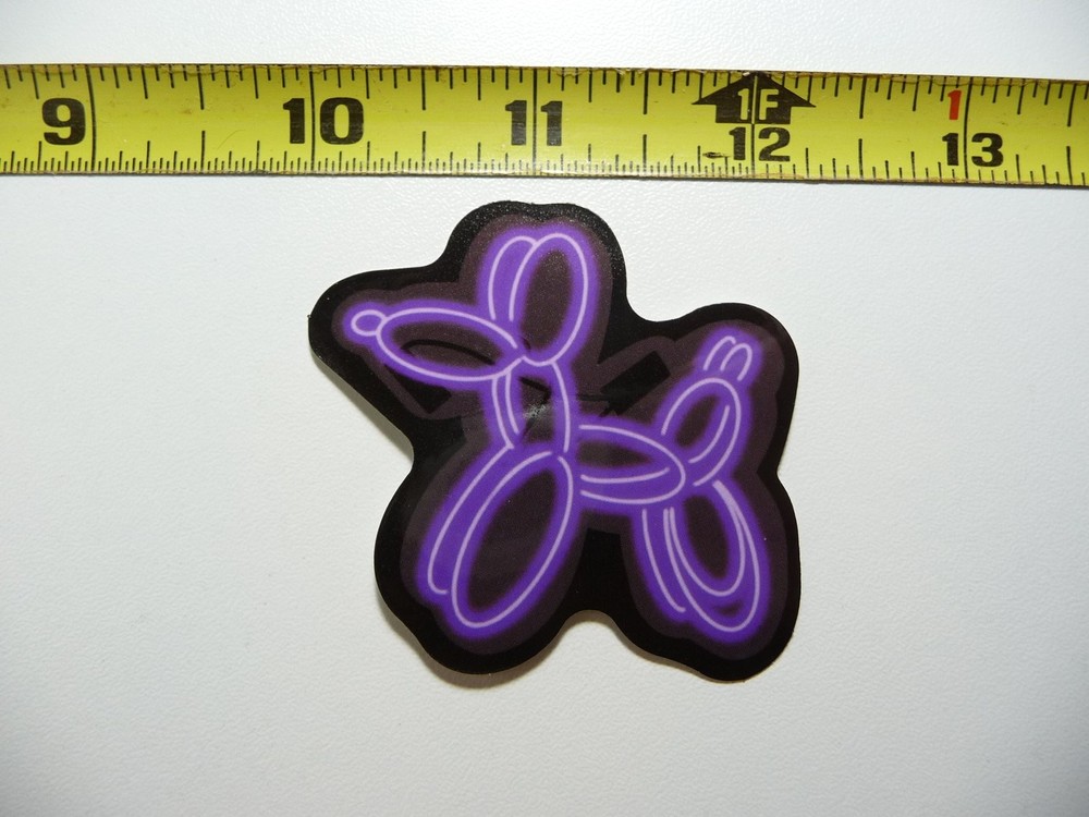 Neon Balloon Dog Decal Sticker for Laptop Cute Funny Decor