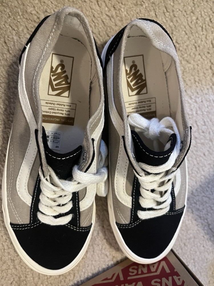 Vans Old School, Black And White, Woman US6, New With Original Box