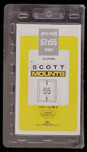 Scott/Prinz Pre-Cut US Regular Issue Plate Block Stamp Mounts 57x55 #912 Black