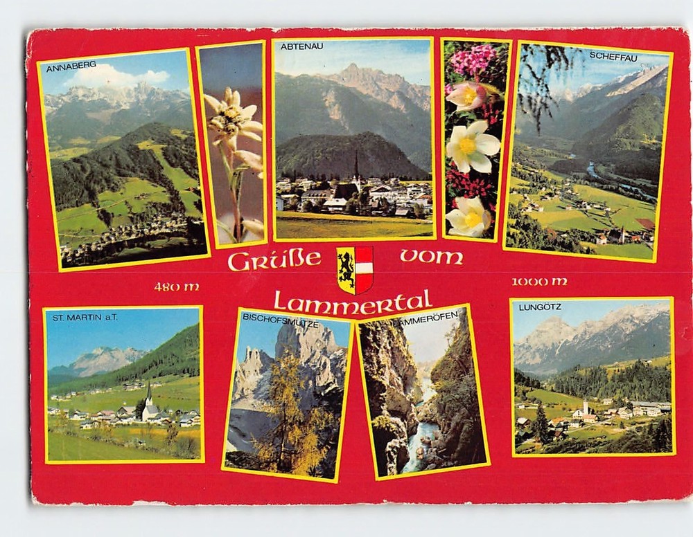 Postcard Scenes & Views Lammertal Valley in Austria
