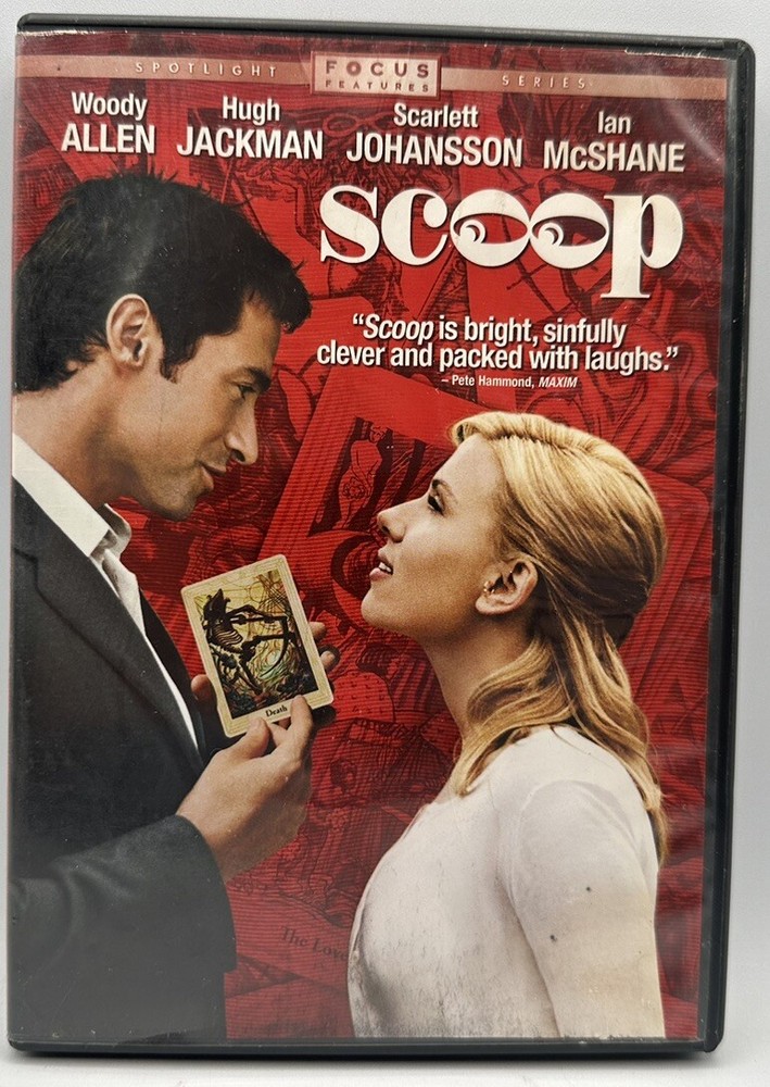 Scoop DVD Woody Allen Hugh Jackman Scarlett Johansson Ian McShane 2006