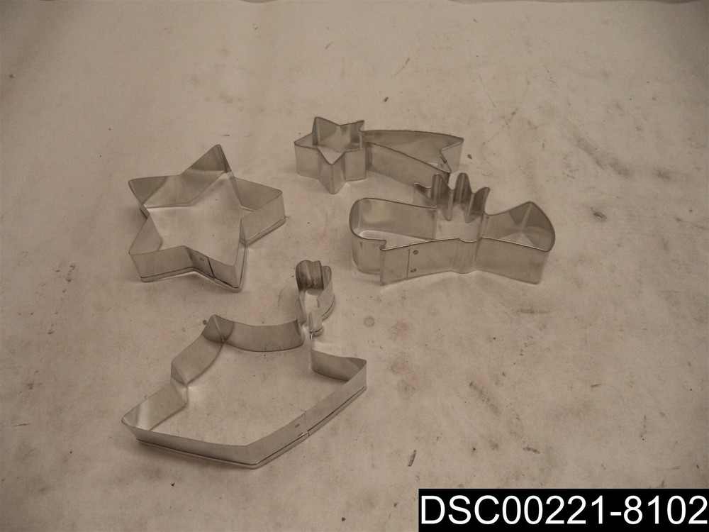 4-Piece Ann Clark Graduation Cookie Cutter Set - Cap, Diploma, Stars