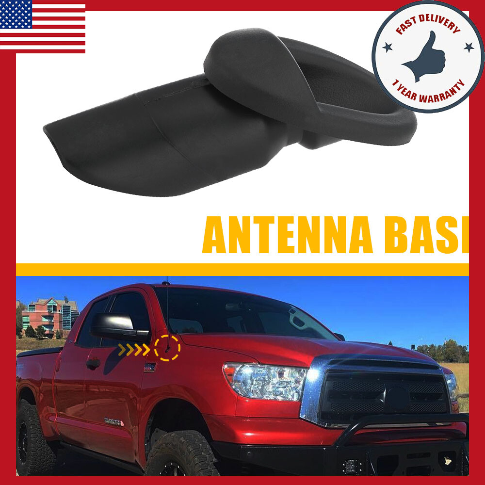 Black ORNAMENT BEZEL Antenna Base Fit For 2007-2013 Tundra Toyota 86392-0C040