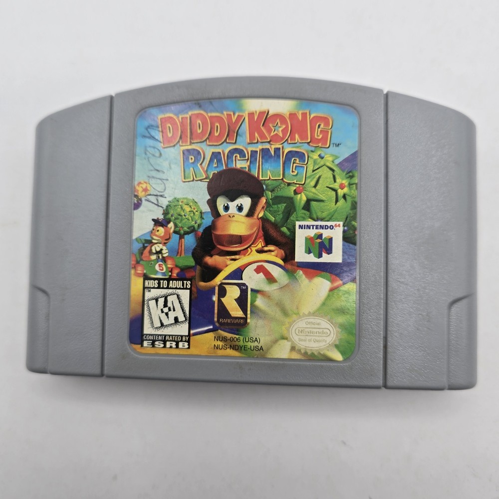 Diddy Kong Racing (Nintendo 64, 1997) Authentic Tested Working N64