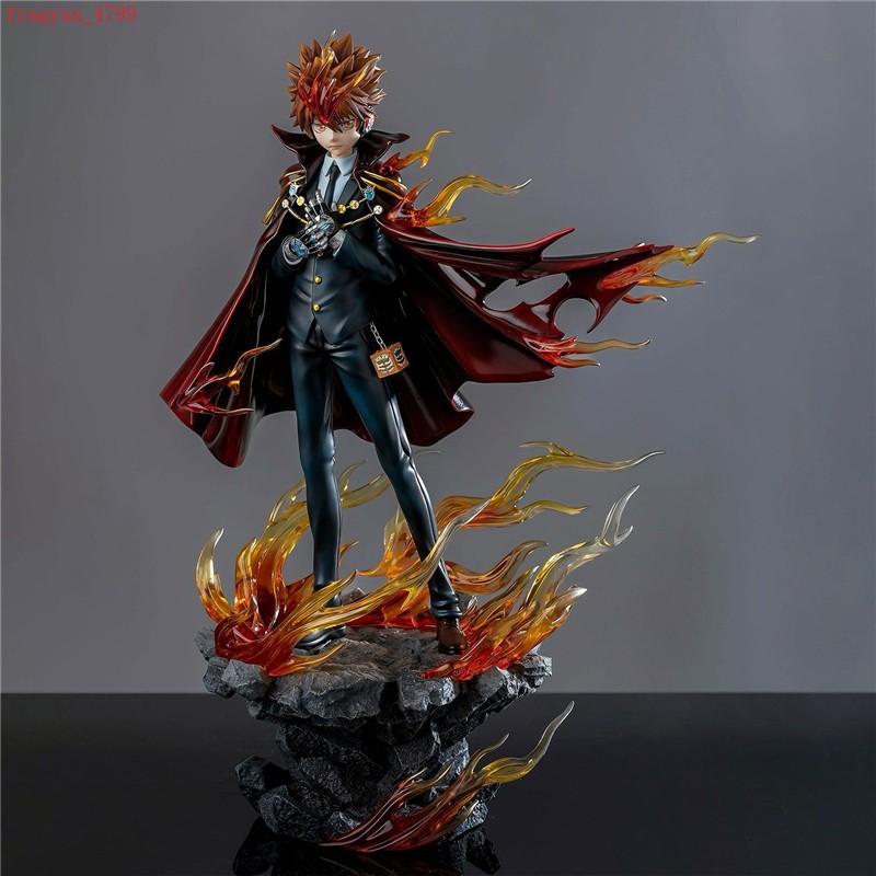 Anime Katekyo Hitman Reborn Sawada Tsunayoshi Figure Statue Model Toy Collection