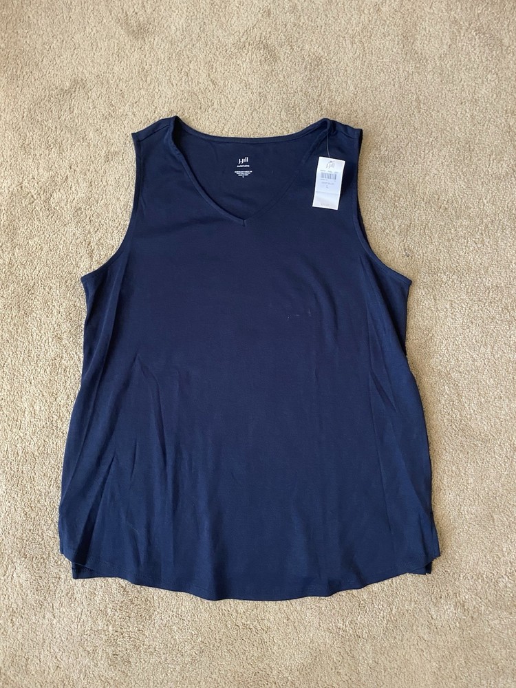 J Jill Navy Tank Top Women’s Size L
