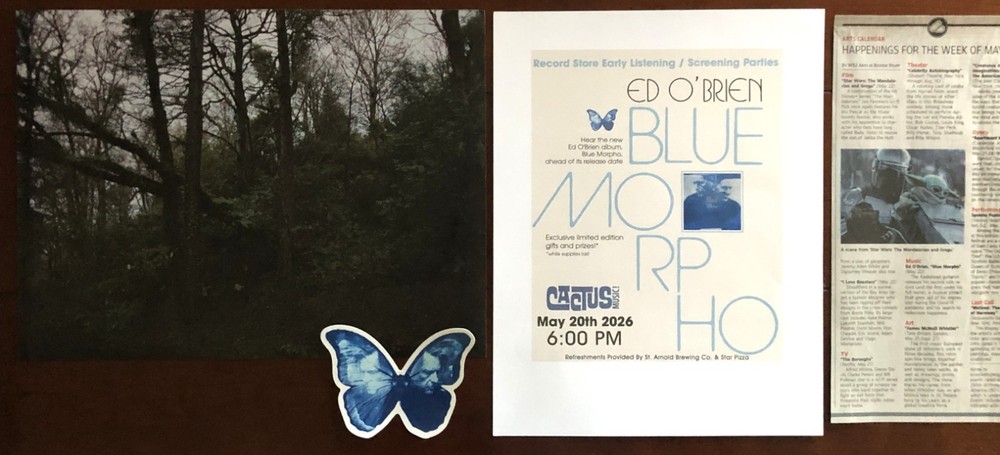 ED O'BRIEN (Radiohead) Morpho (2026) PROMO POSTER + MEMORABILIA