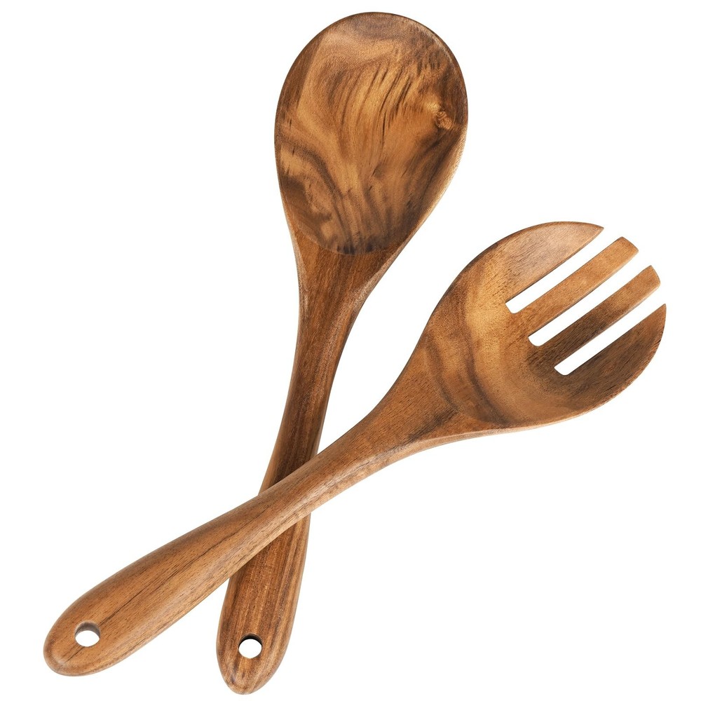 Salad Tongs, Wooden Spoons, Salad Tongs for Serving, 10-inch Serving Utensils...