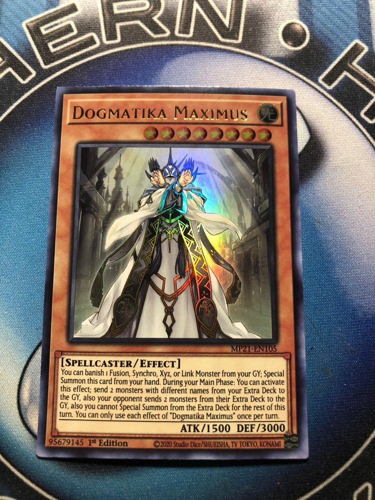 *** DOGMATIKA MAXIMUS *** ULTRA RARE 1ST EDITION MP21-EN105 YUGIOH!