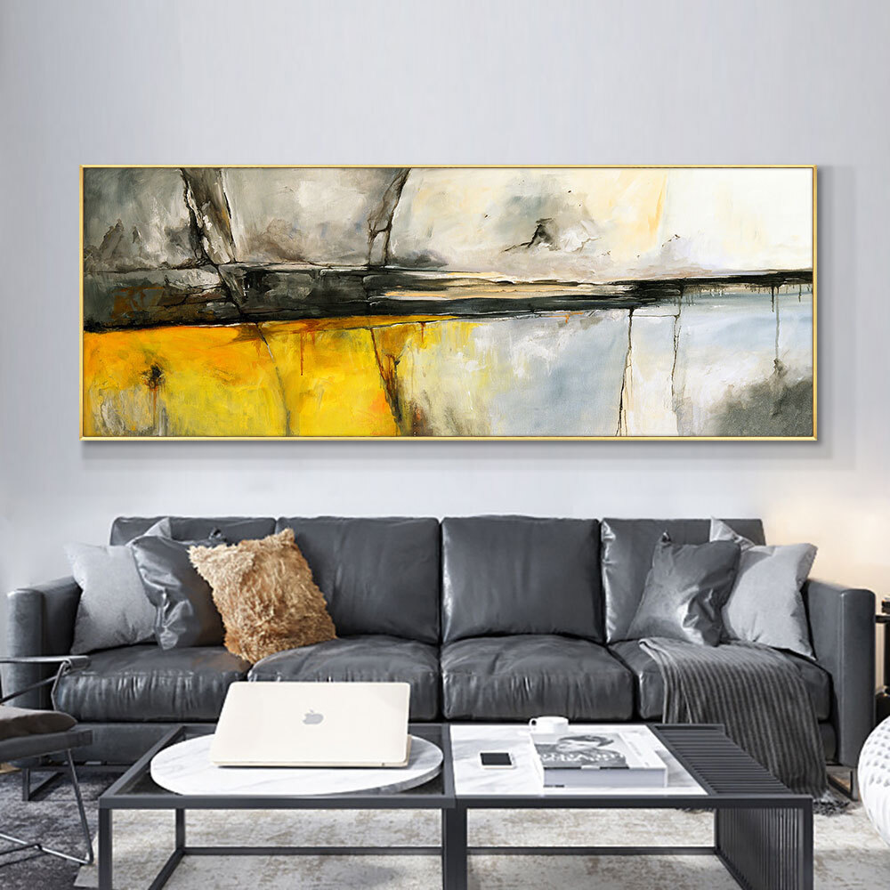 Hand Painted Abstract Oil Painting Beautiful Landscape Art Pictures On Canvas