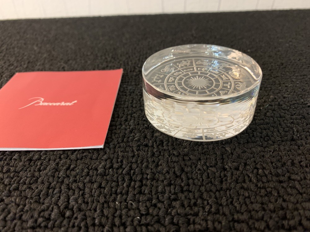 2 Zodiac Paperweights In Baccarat Crystal (Price Per Unit)