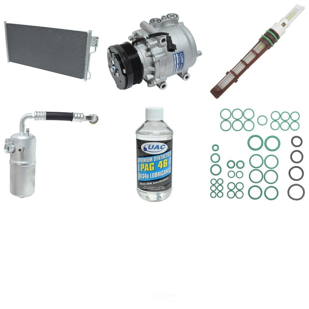 A/C Compressor Kit with Condenser for 2002 Lincoln Navigator UAC Replacement