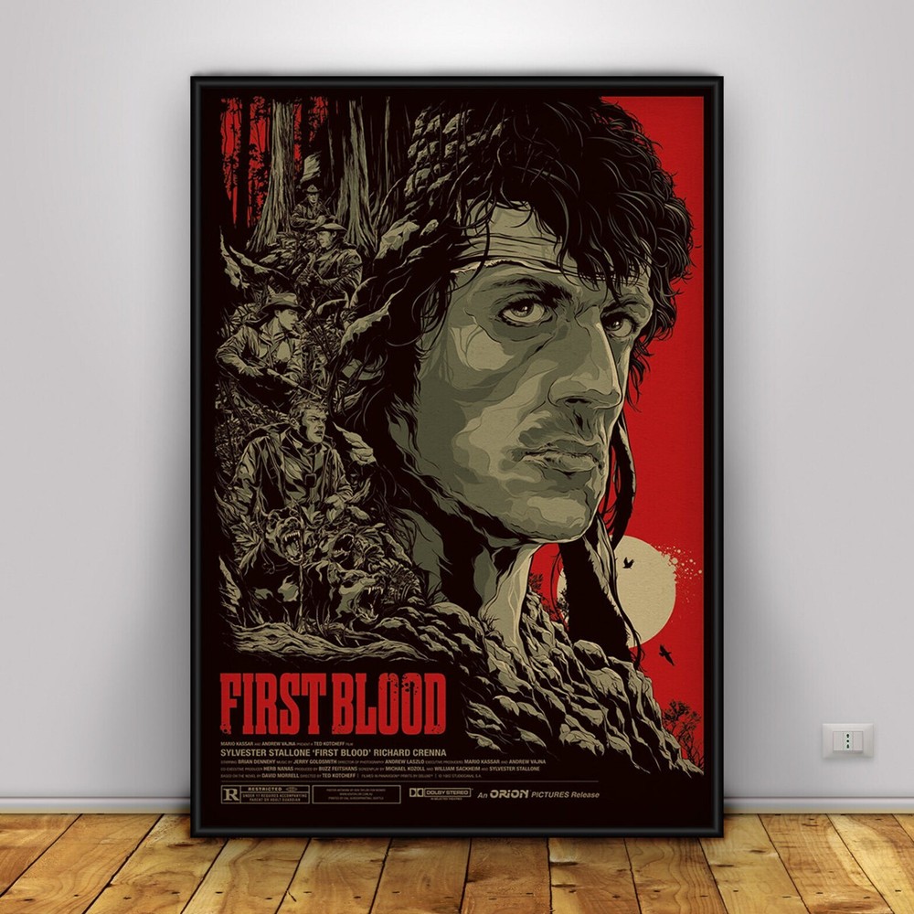 NEW First Blood Poster | Wall Art Home Decor Trending (NO FRAME)