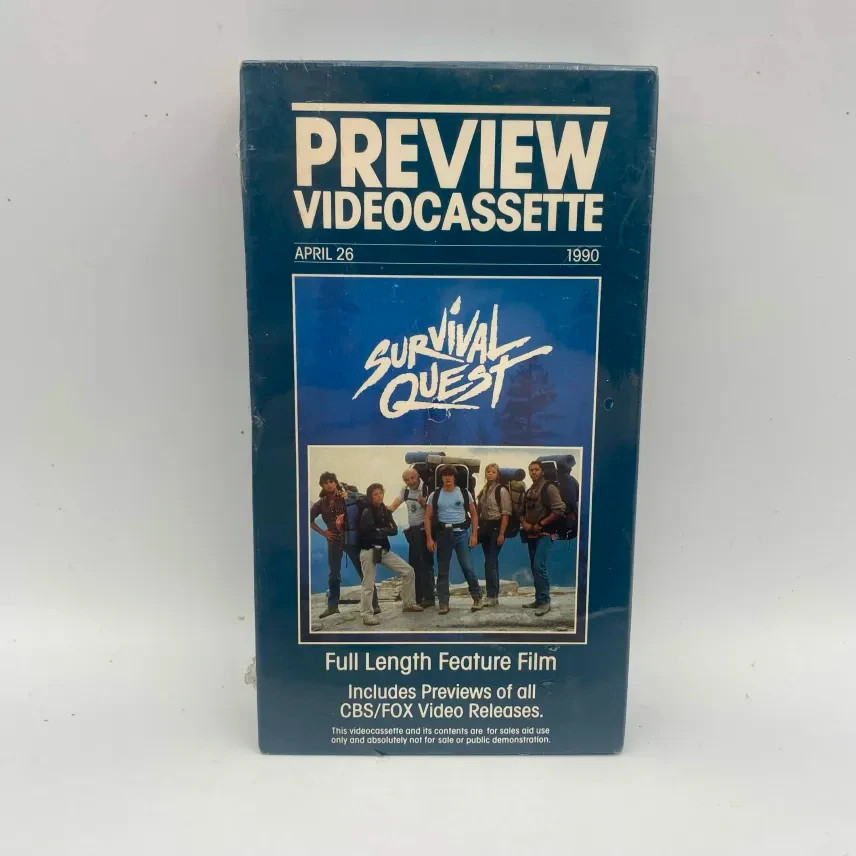 Survival Quest VHS 1990 Screener Promo Tape CBS Fox Video SEALED NEW