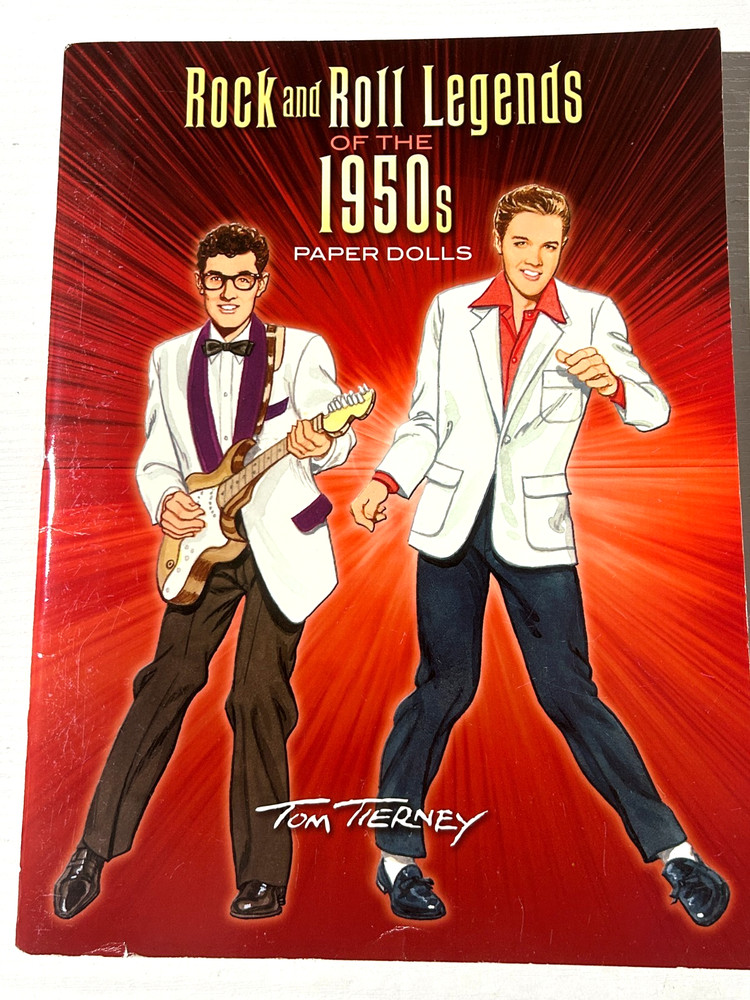 Paper Doll Book UNUSED Rock Roll Legends 1950s Elvis Little Richard