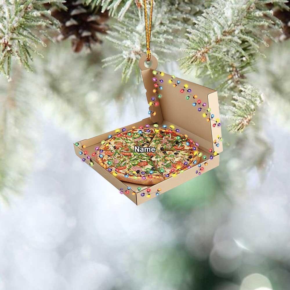 Pizza Box Christmas Ornament  Pizza Christmas Ornament  Fast Food Restaurant