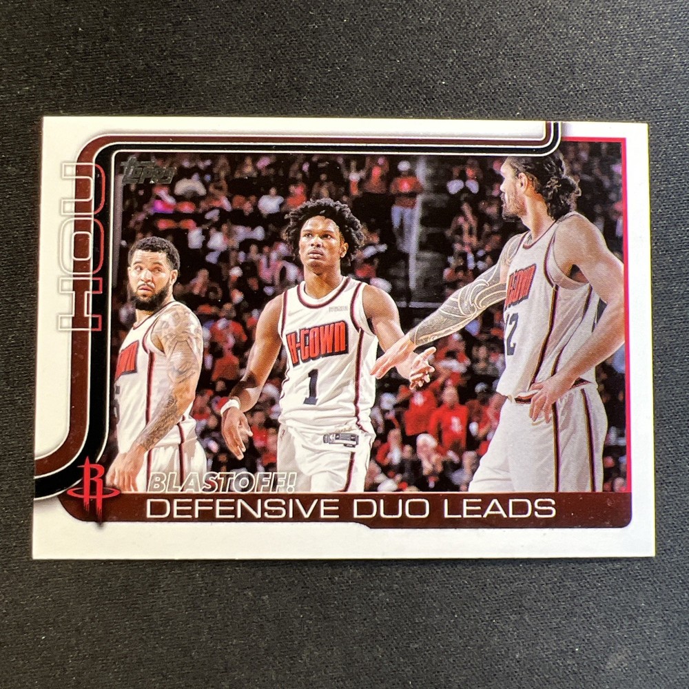 2025/26 Topps: NBA-Checklist #297 BLASTOFF!/Houston Rockets 🏀🐷🏀