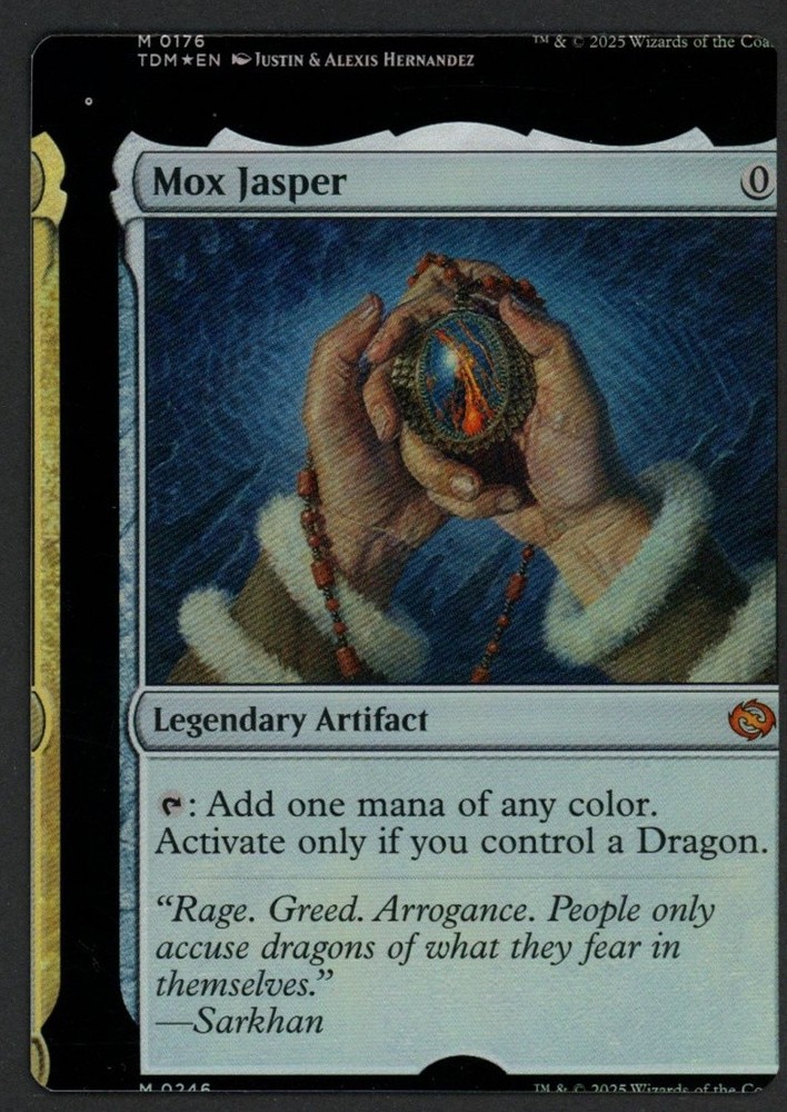 ***FOIL Mox Jasper NFC Miscut*** MTG Tarkir Dragonstorm Kid Icarus