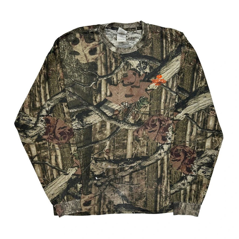 Infinity Mossy Oak Camo Long Sleeve T-Shirt - XL Camo Cotton